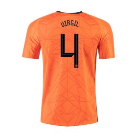 Paesi Bassi VIRGIL 4 Maglia Prima Euro 2020 Manica Corta